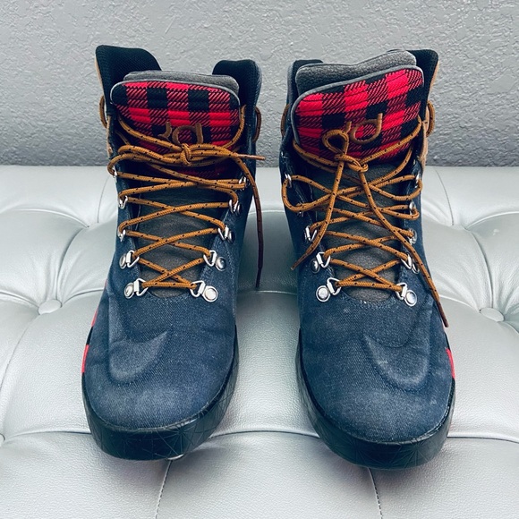 Nike KD VI NSW Lifestyle QS - DenimAle Brown/Red - Picture 4 of 9